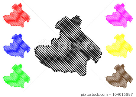 Hooker island (Russia, Russian Federation, Franz Josef Land archipelago) map vector illustration, scribble sketch Ostrov Gukera map Hooker island (Russia, Russian Federation, Franz Josef Land archipelago) map vector illustration, scribble sketch Ostrov Gukera map 104015897