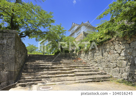 從津山城中央外門通往二之丸的石階（岡山縣津山市） 104016245