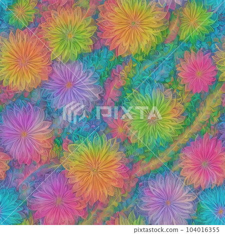 Seamless abstract floral and plant pattern Seamless abstract floral and plant pattern 104016355