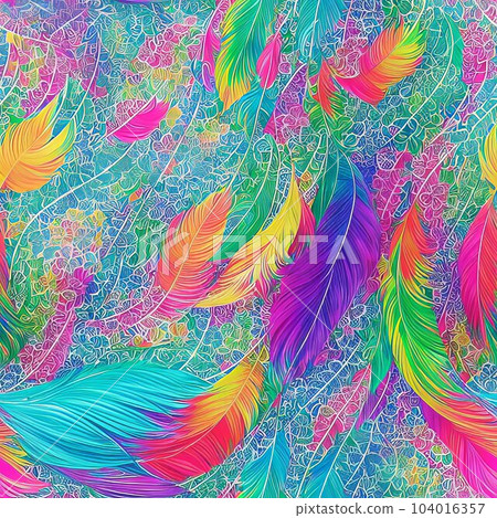 Seamless abstract floral and plant pattern Seamless abstract floral and plant pattern 104016357