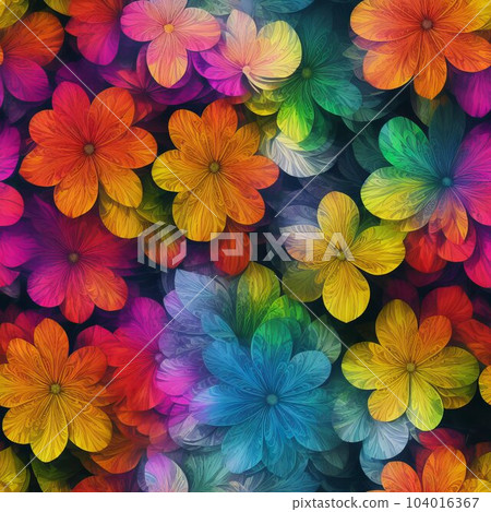 Seamless abstract floral and plant pattern Seamless abstract floral and plant pattern 104016367