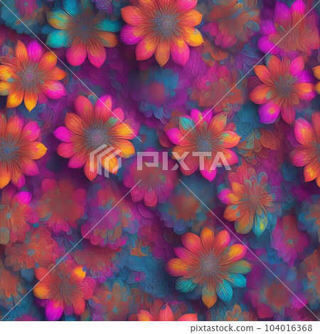Seamless abstract floral and plant pattern Seamless abstract floral and plant pattern 104016368