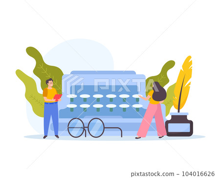 Writer Artist Flat Composition 104016626