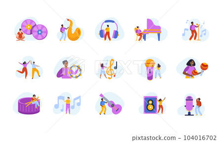Music School Icon Set 104016702