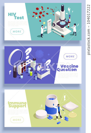 Hiv Isometric Banners 104017222