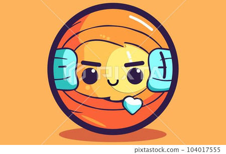 Volleyball flat vector illustration,Volleyball Emoji Icon Illustration Sign.volleyball vector set, Sports Ball Vector Symbol Emoticon Design Vector Clip Art 104017555