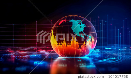 analysis of global business growth and asset... - Stock Illustration ...