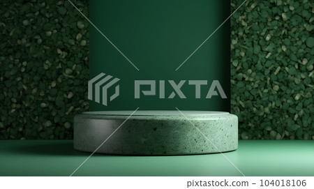 Natural beauty with a podium for product display AI Natural beauty with a podium for product display AI 104018106