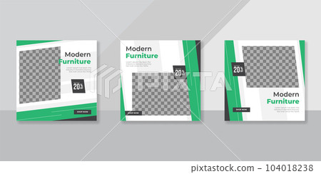 modern Furniture social media post templates design 104018238