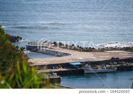 Sea pool at Gennadai Seaside Park in Otobe town in Southern Hokkaido 104020085