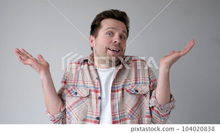 The European young man shrugs. He says, I don't know how and why it happened 104020838