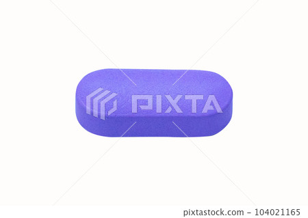 Supplement capsule drug purple isolated on white background. Pill strengthens immune system. Body's immune response after vaccine is good is becoming popular. Medicine nourishes body. Repair worn part Supplement capsule drug purple isolated on white background. Pill strengthens immune system. Body's immune response after vaccine is good is becoming popular. Medicine nourishes body. Repair worn part 104021165