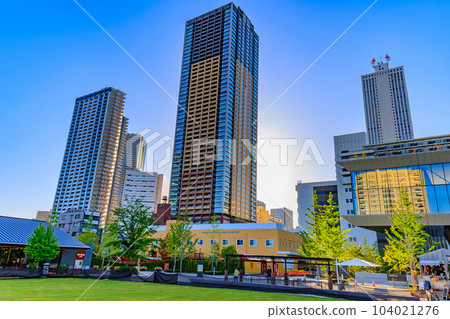 東京，豐島區，東池袋的城市景觀，池太陽公園 104021276