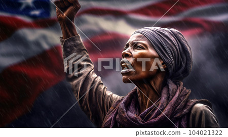 Concept of the Independence Day Celebration in the United States of America on the background of the U.S. flag Concept of the Independence Day Celebration in the United States of America on the background of the U.S. flag 104021322