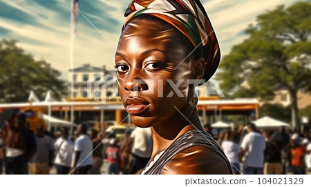 Concept of the Independence Day Celebration in the United States of America on the background of the U.S. flag Concept of the Independence Day Celebration in the United States of America on the background of the U.S. flag 104021329