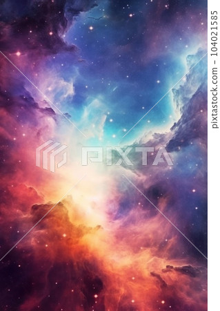 Colorful Space Background. Illustration AI Generative Colorful Space Background. Illustration AI Generative 104021585