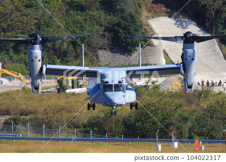 MV-22 Osprey of the United States Marine Corps in Japan participating in a disaster drill MV-22 Osprey of the United States Marine Corps in Japan participating in a disaster drill 104022317