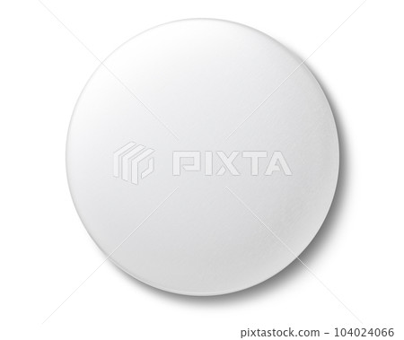 blank white tin badge 104024066