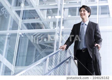Airports, companies, office workers rushing to work or business trips. Airports, companies, office workers rushing to work or business trips. 104026182