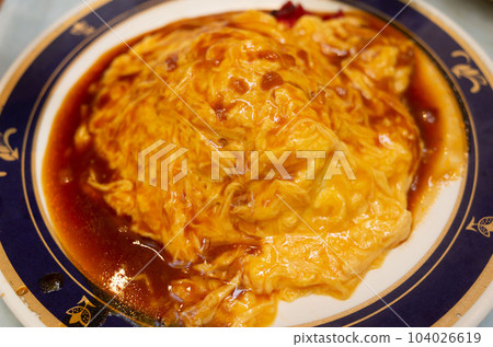 Omelette rice  104026619