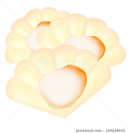 seafood hand drawn cute cartoon style Apply a light color to make it look bright. 104026644