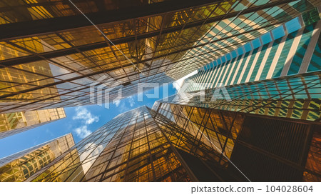 June 9 2023, Golden Window Tower Majestic Skyscraper in Dazzling Skyline 104028604