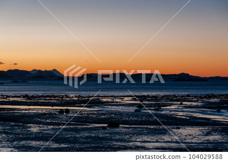 Norwegian winter landscape Norwegian winter landscape 104029588