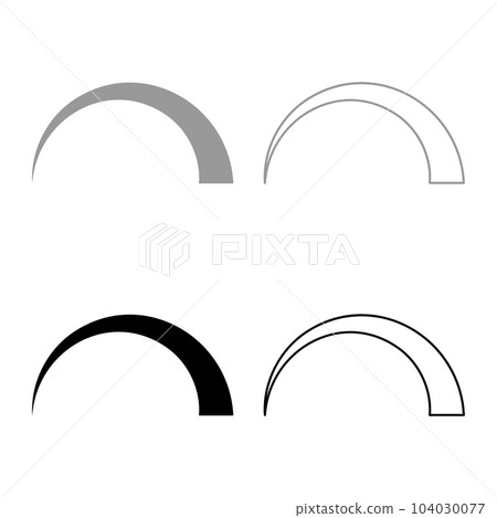 Symbol regulation handle variation value regulating sign regulate level concept tuning set icon grey black color vector illustration image solid fill outline contour line thin flat style 104030077