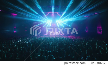 Crowd of people at a live event at concert or party, Large audience, crowd. Crowd of people at a live event at concert or party, Large audience, crowd. 104030637