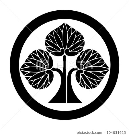 Tokugawa Four Heavenly Kings Honda Tadakatsu's Family Crest Maru Standing Aoi 104031613