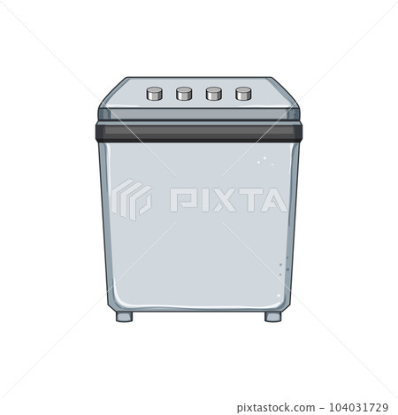 interior washing machine cartoon vector illustration 104031729