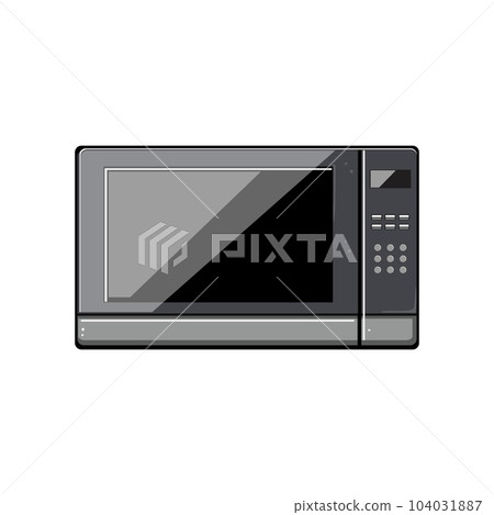 technology microwave kitchen cartoon vector illustration 104031887