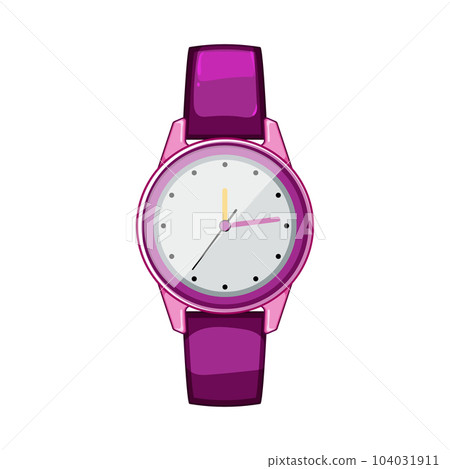 child kid watch time cartoon vector illustration 104031911