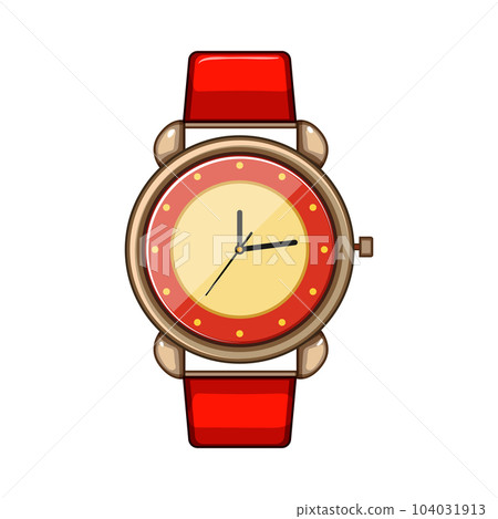 children kid watch time cartoon vector illustration 104031913