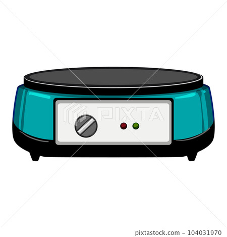 cook crepe maker cartoon vector illustration 104031970