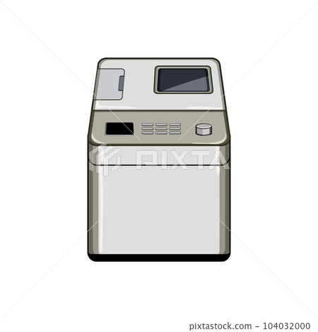 machine bread maker cartoon vector illustration machine bread maker cartoon vector illustration 104032000