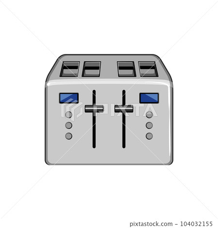 home toaster bread cartoon vector illustration home toaster bread cartoon vector illustration 104032155