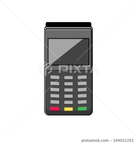 card pos terminal cartoon vector illustration card pos terminal cartoon vector illustration 104032201