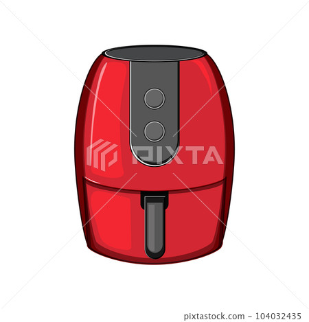 food aerogrill cooking cartoon vector illustration 104032435