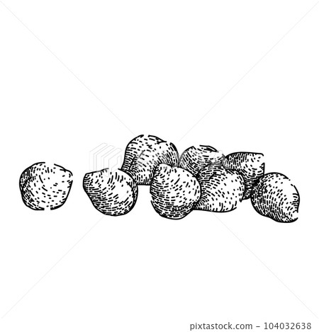 chickpea hummus food sketch hand drawn vector 104032638