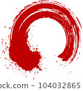 Brush hand-drawn circle circle 104032865