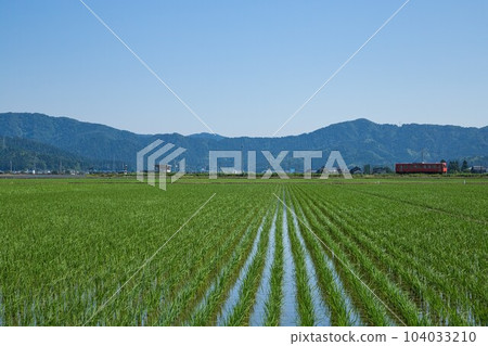 Along the Etsumi North Line after rice planting 104033210