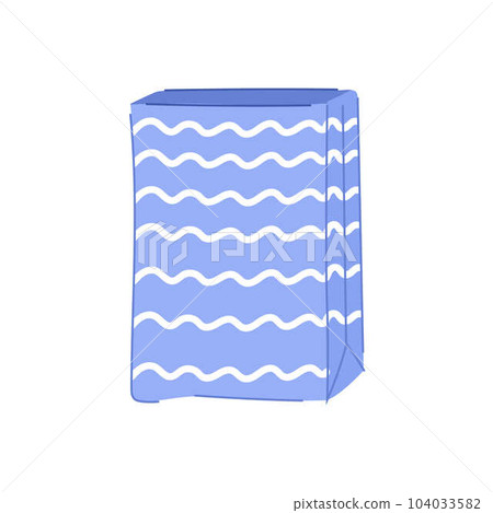 template paper bag cartoon vector illustration 104033582