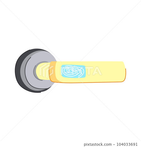 metal door handle cartoon vector illustration 104033691