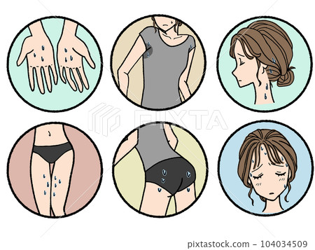 多汗症的女人 104034509