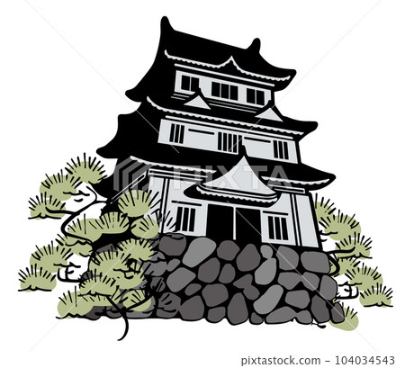 一座歷史城堡的插圖 104034543