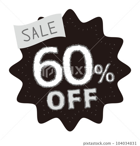 60% OFF sale icon 60% OFF sale icon 104034831