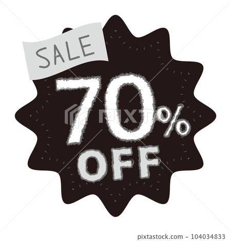70% OFF sale icon 70% OFF sale icon 104034833