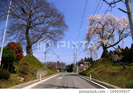 Existing Narita Ichirizuka on the Oshu Highway 104034937