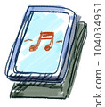 mobile phone playing music 104034951